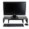 Mind Reader Black Adjustable 2 Tier Dual Monitor Riser
